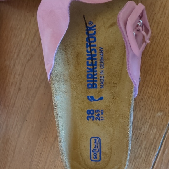 Birkenstock Siena Pink Leather Soft Footbed Sandals Women's Size 7 Euro … - Picture 5 of 8